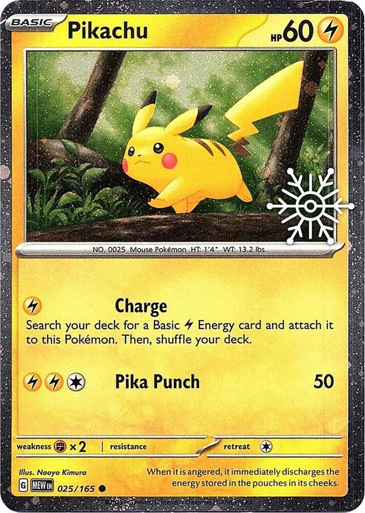 Pikachu Holiday Calendar 025/165 (Miscellaneous Cards & Products)  - Holofoil