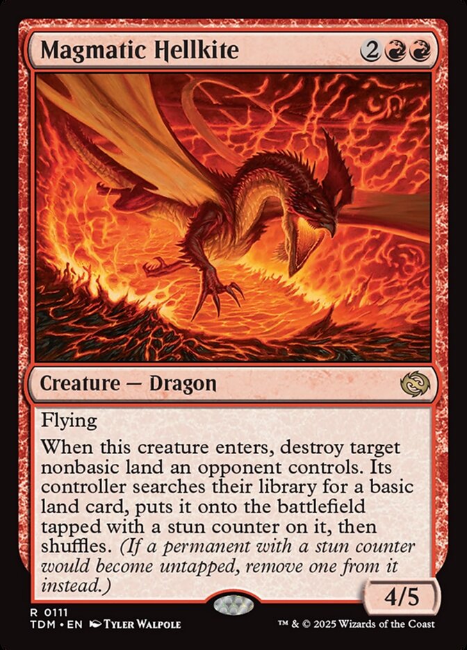 Magmatic Hellkite 111/291 (Tarkir: Dragonstorm)  - Foil
