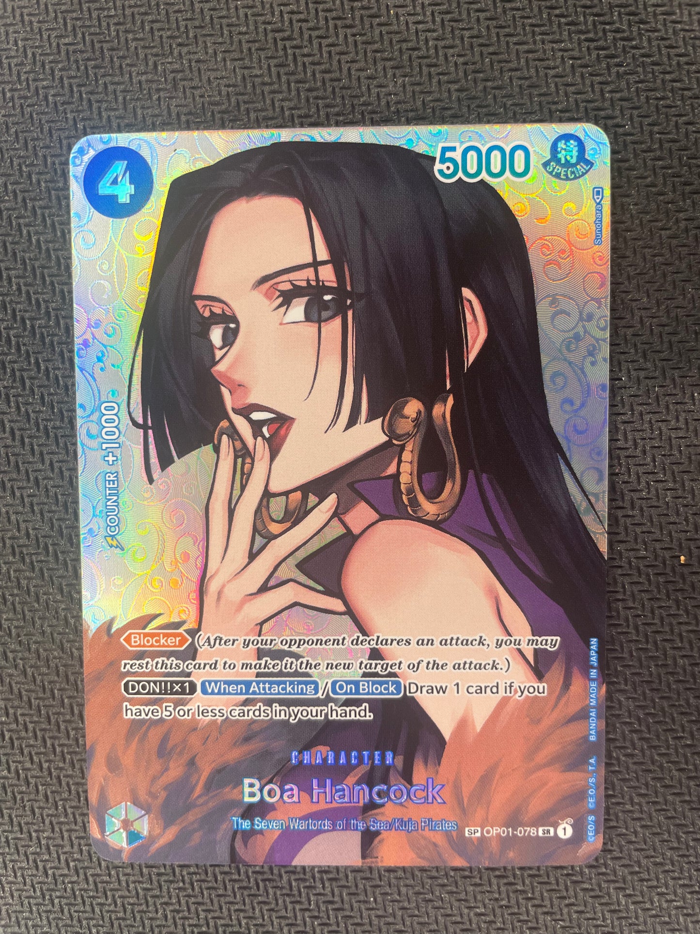 One Piece Tcg Kingdoms Of Intrigue Op01 078 Boa Hancock Sp Full Art Mint Collectables 4699