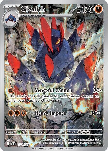 Gigalith 129/086 (SV: White Flare)  - Holofoil