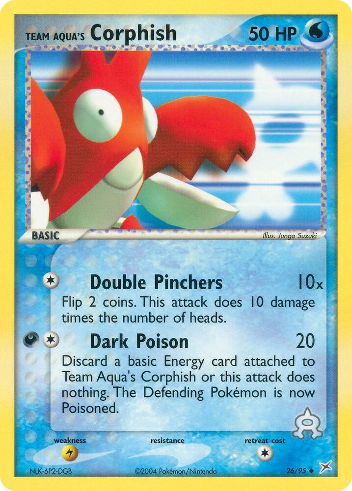 Team Aqua's Corphish 26/95 (EX Team Magma vs Team Aqua)  - Reverse Holofoil