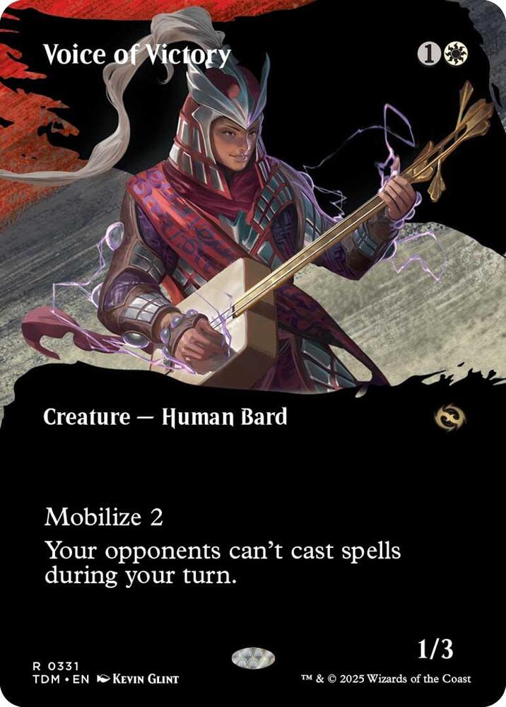 Voice of Victory 331 (Tarkir: Dragonstorm)  - Borderless Foil
