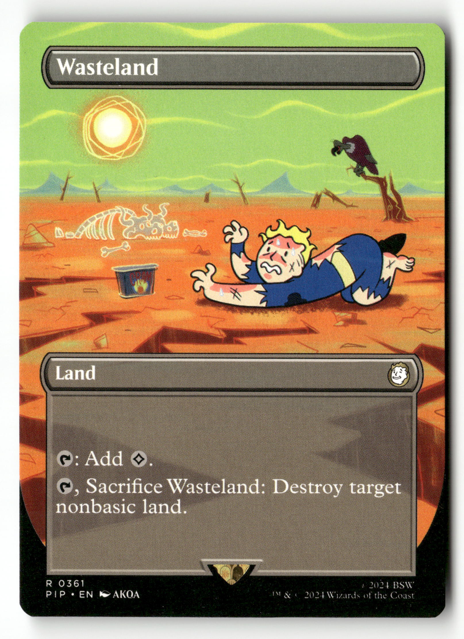 MTG Universes Beyond: Fallout 361 Wasteland (Borderless) R NM