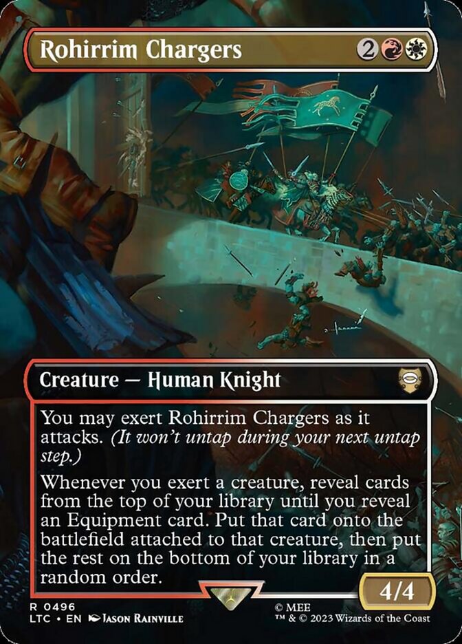 Rohirrim Chargers 496/347 (Commander: The Lord of the Rings: Tales of Middle-earth)  - Borderless Foil