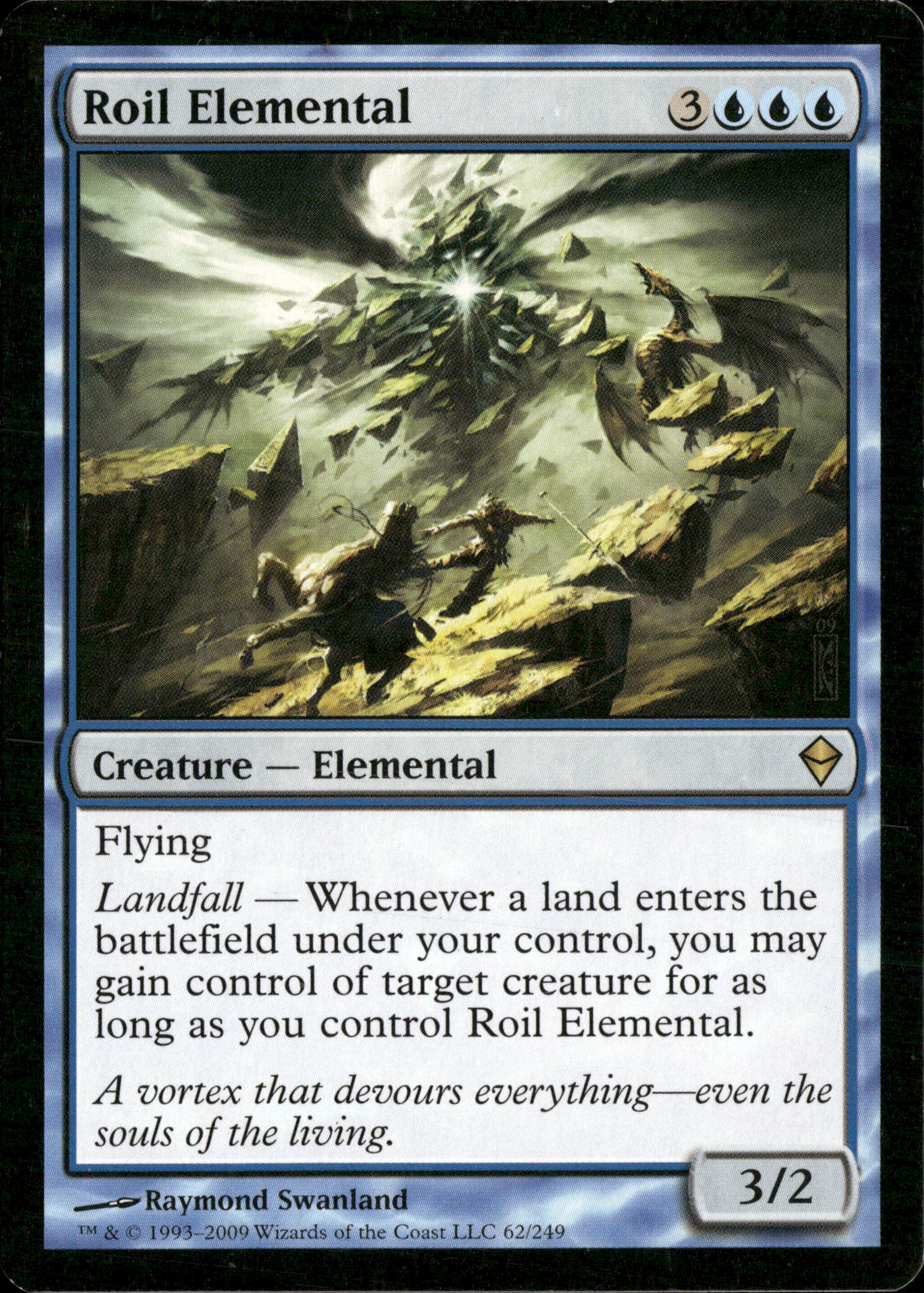 Magic The Gathering Zendikar 62 Roil Elemental R NM