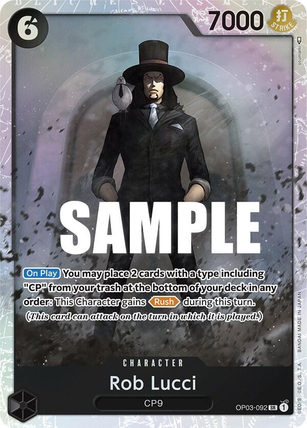 Rob Lucci OP03-092 (Pillars of Strength)  - Foil