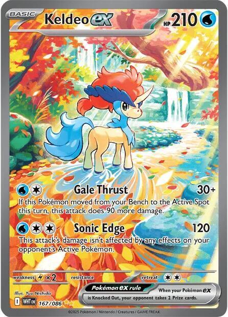 Keldeo ex 167/086 (SV: White Flare)  - Holofoil