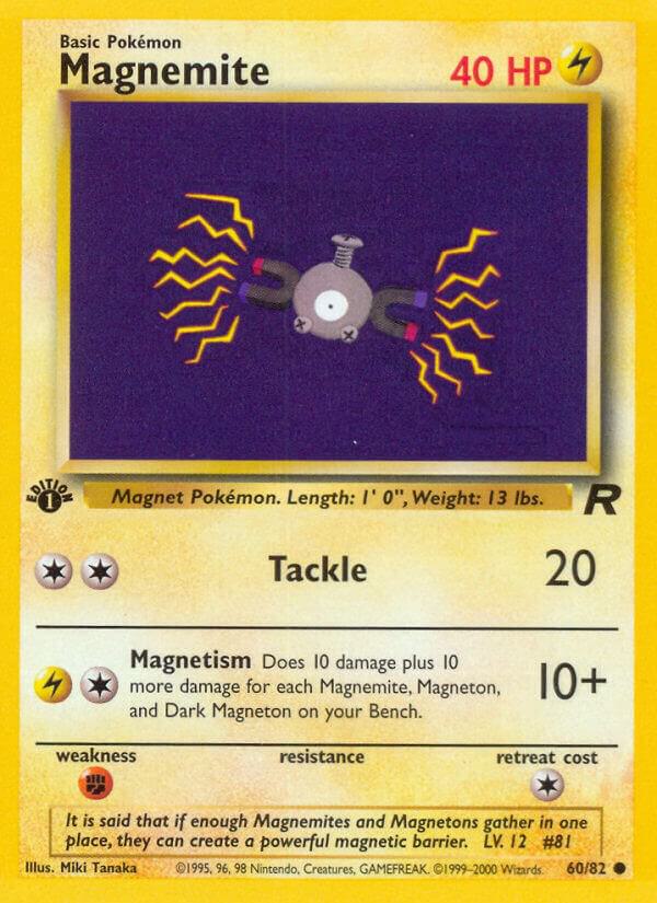 Magnemite 60/82 (Team Rocket)  - 1st Edition