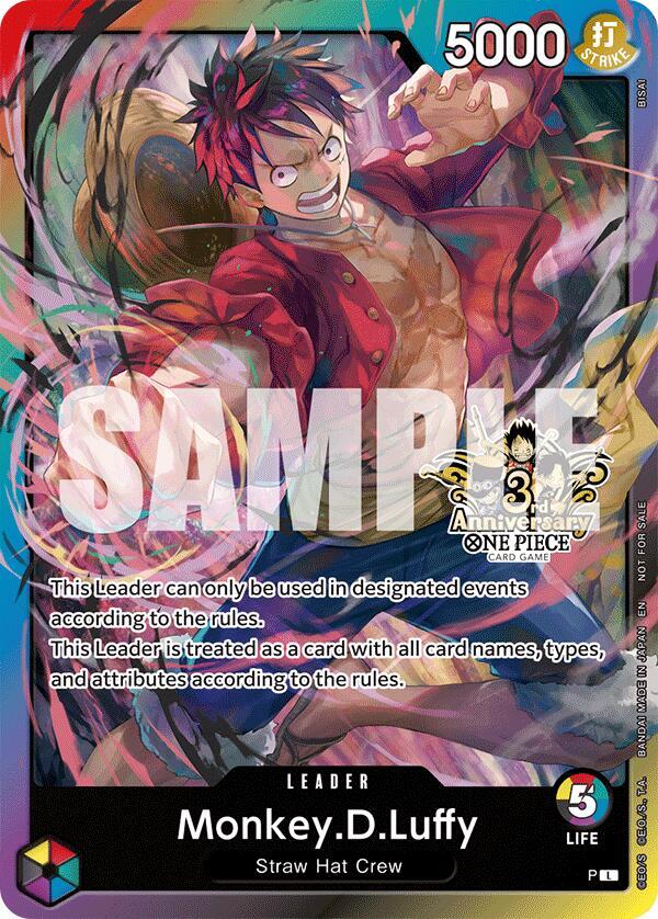MonkeyDLuffy 3rd Anniversary Tournament 3 Brothers Pack  (Carrying On His Will: 3rd Anniversary Tournament Cards) 