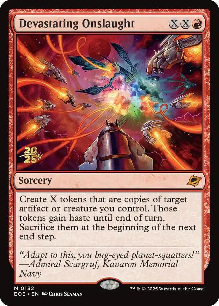 Devastating Onslaught 132s/160 (Prerelease Cards)  - Foil