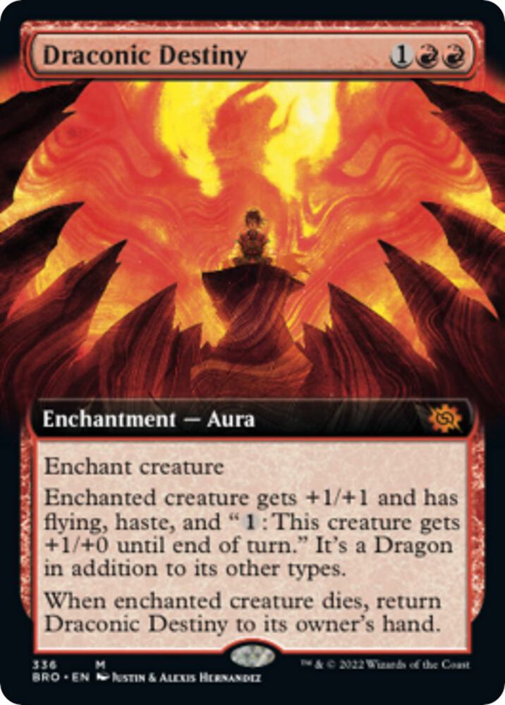 Draconic Destiny Extended Art 336/287 (The Brothers' War) 