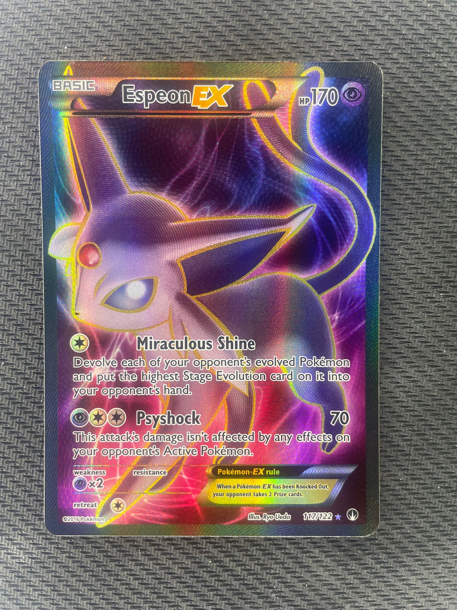 2016 Pokemon Breakpoint 117/122 Espeon Ex Full Art – Mint Collectables