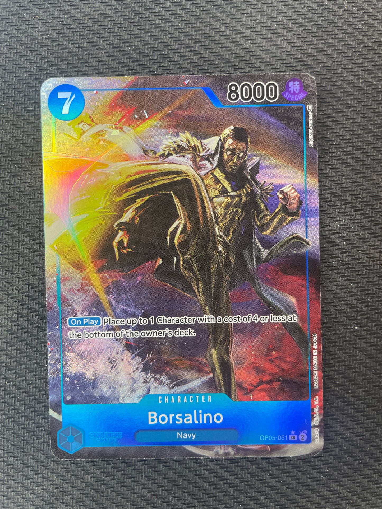 One Piece TCG Awaking of the New Era OP05 051 Borsalino Alternate Art