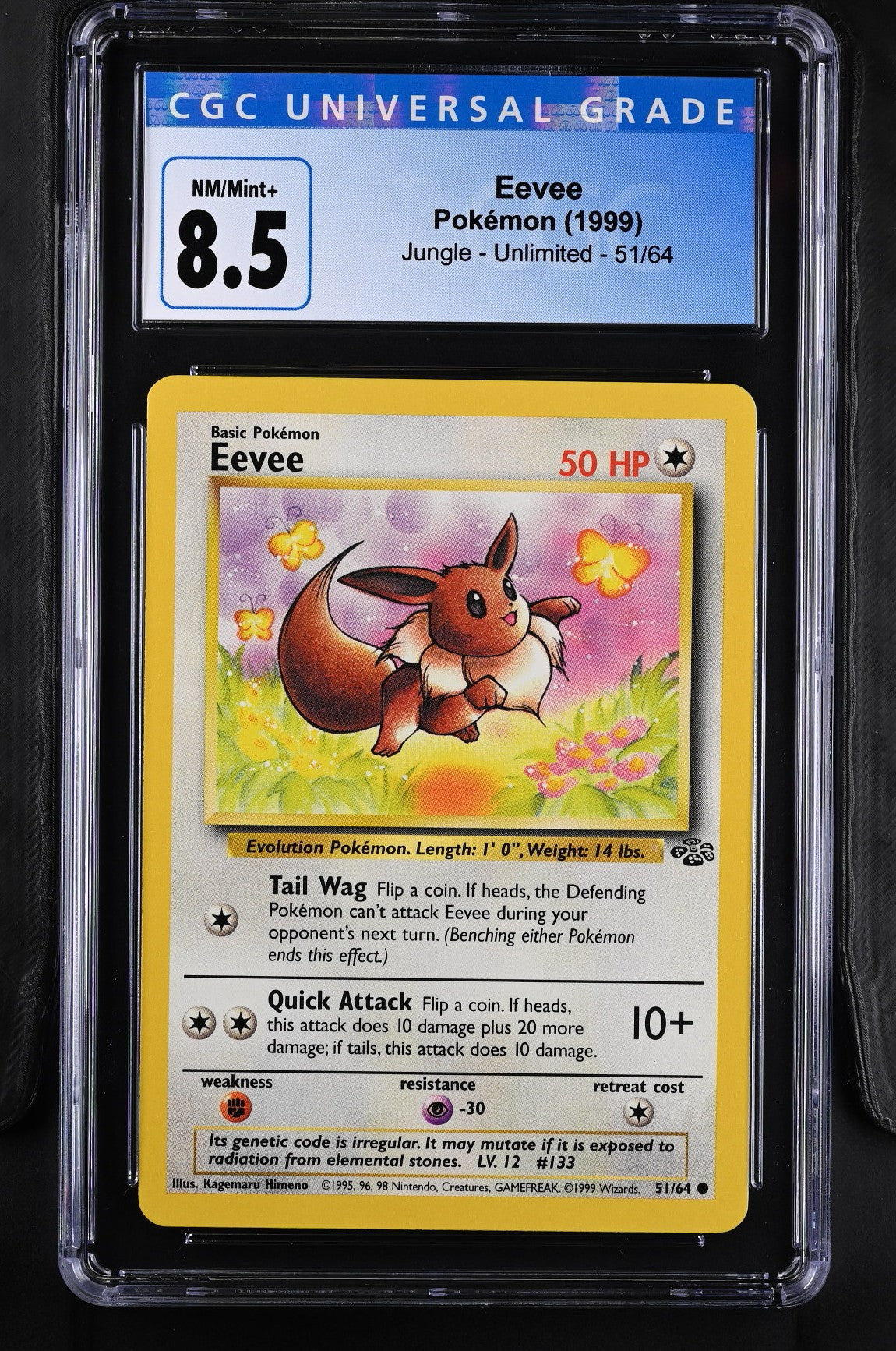 Pokemon Jungle 51/64 Eevee CGC 8.5