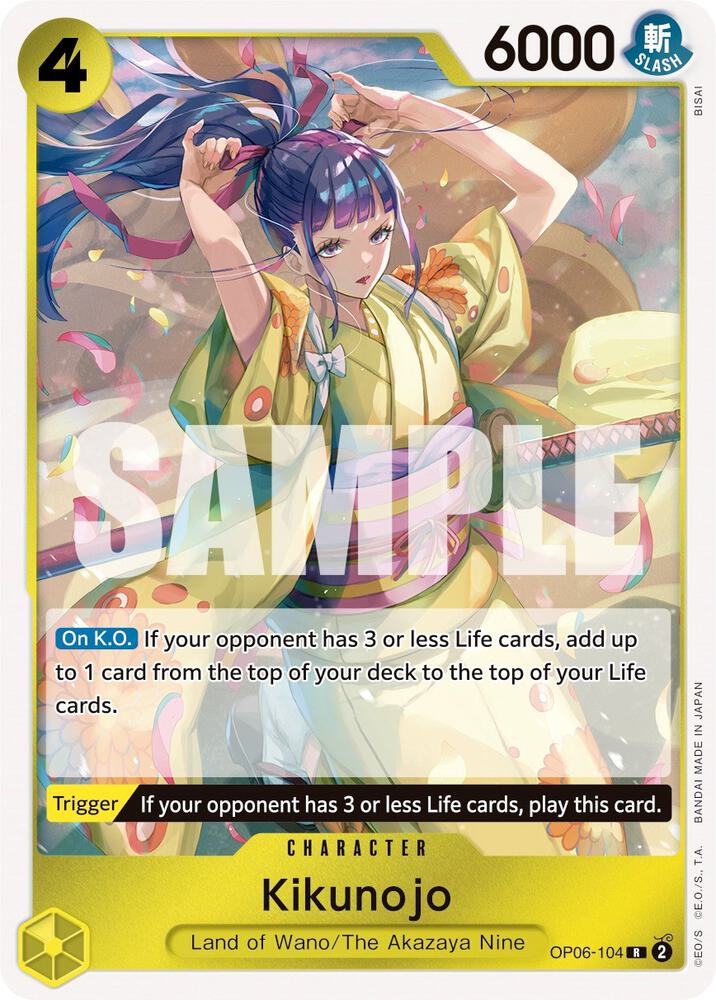 One Piece TCG OP06-104 Kikunoju Rare Wings of the Captain One Piece TCG OP06-104 Kikunoju Rare Wings of the Captain