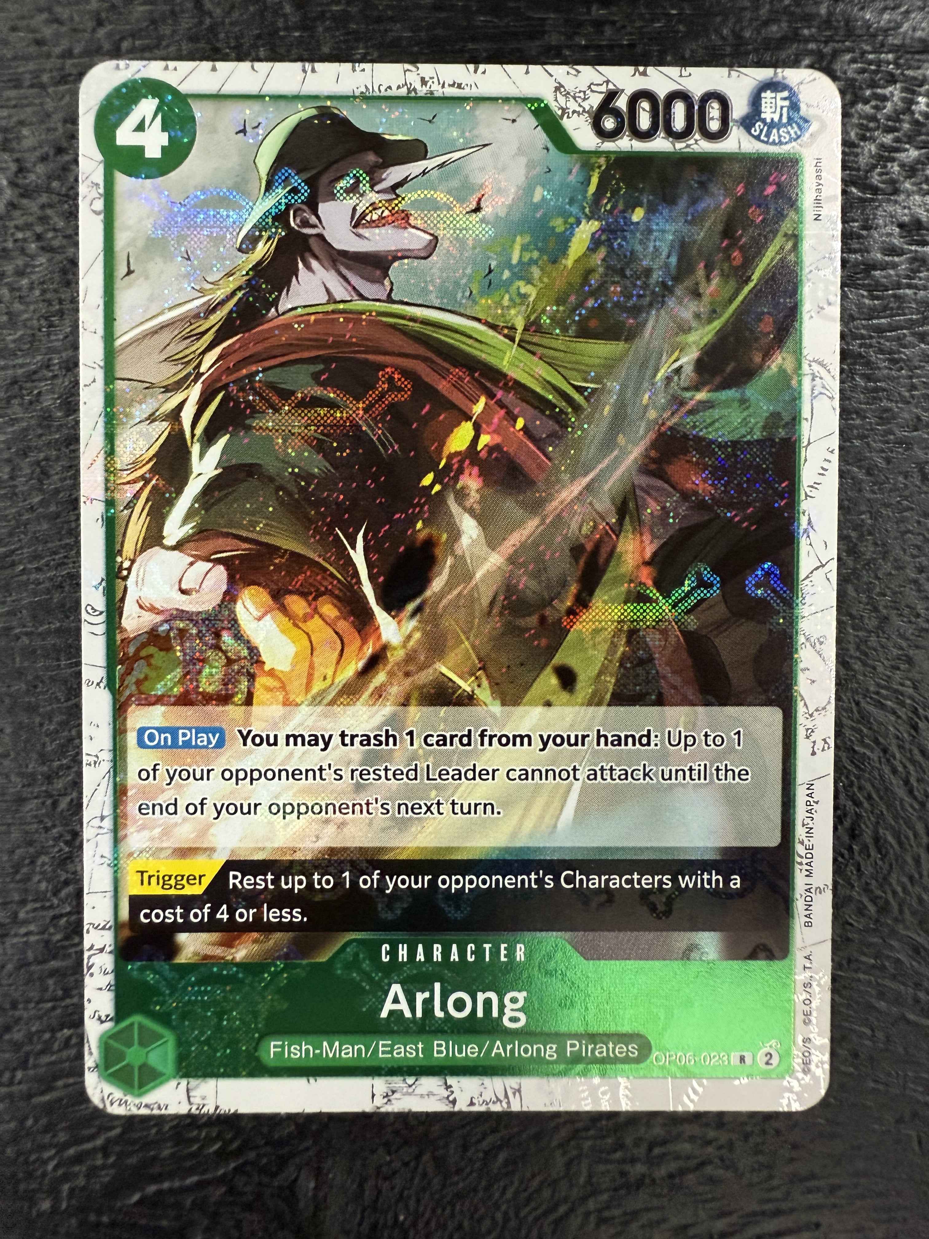 One Piece TCG OP06-023 Arlong PRB01 Pirate Skull Foil One Piece TCG OP06-023 Arlong PRB01 Pirate Skull Foil