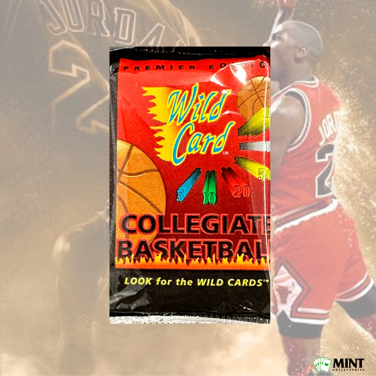 1991 Wild Card Collegiate Basketball Premier Edition Sealed Pack