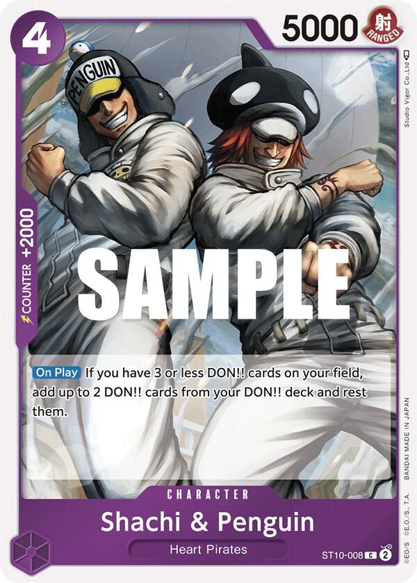 One Piece TCG ST10-008 Shachi & Penguin Starter Deck 10 Three Captains One Piece TCG ST10-008 Shachi & Penguin Starter Deck 10 Three Captains