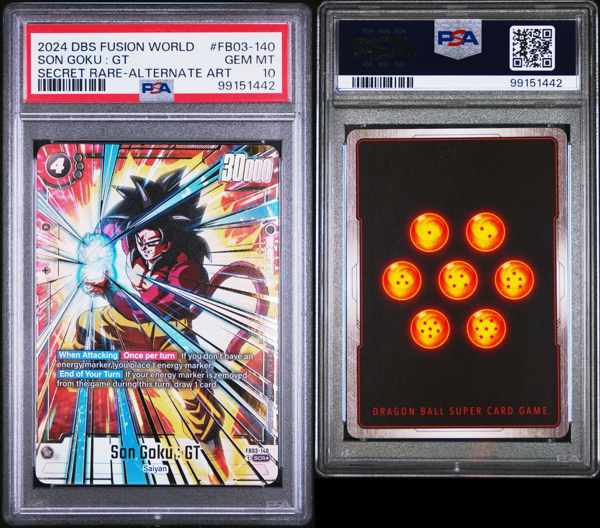 2024 Dragonball Fusion World FB03 140 Son Goku GT Secret Rare Alterna 2024 Dragonball Fusion World FB03 140 Son Goku GT Secret Rare Alterna