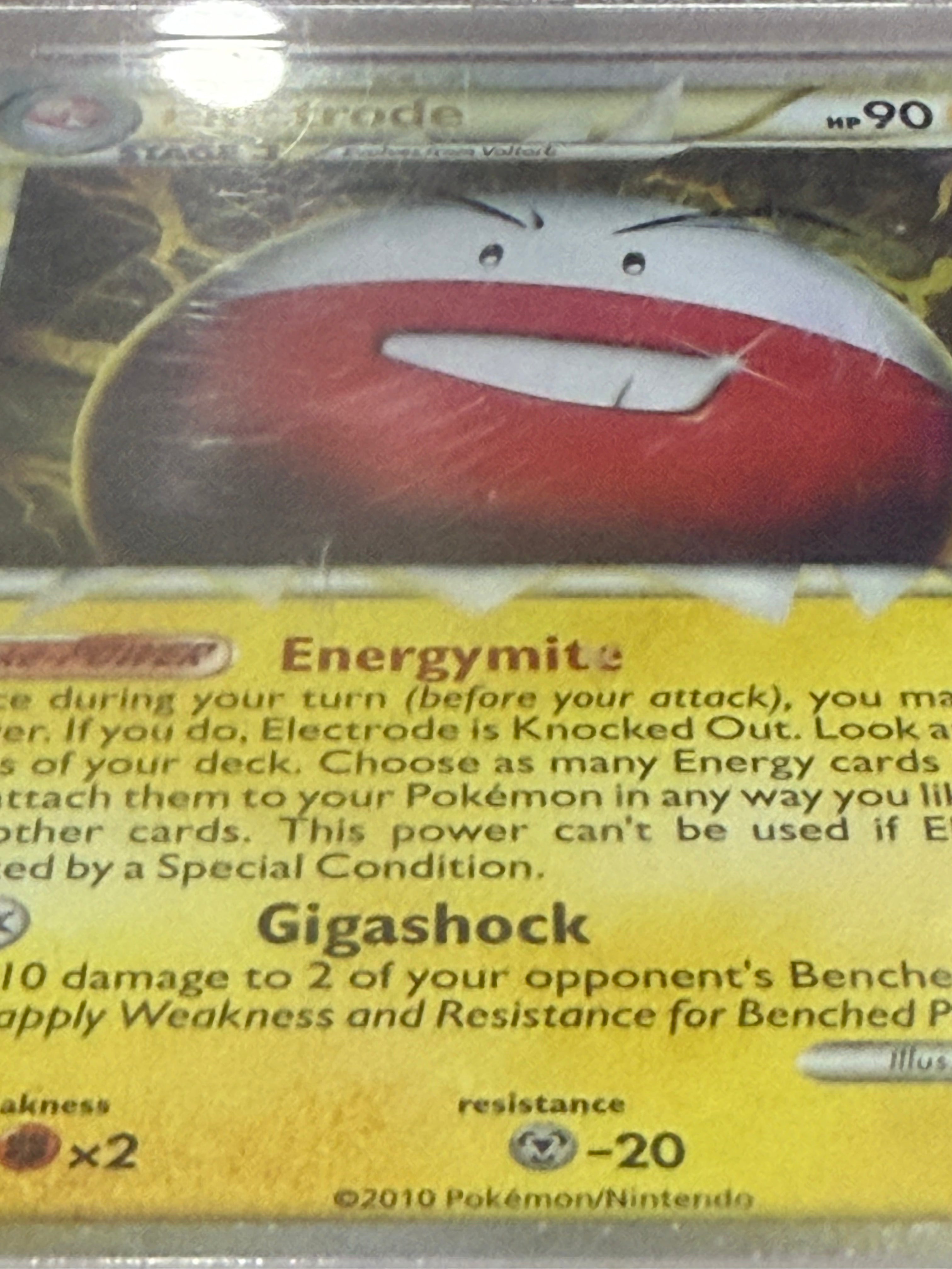 2010 Pokemon HG & SS Triumphant 93/102 Electrode Holo PSA 10 *READ*