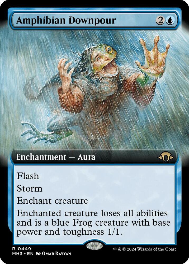 Amphibian Downpour 449 (Modern Horizons 3)  - Extended Art