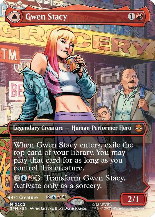 Gwen Stacy // Ghost-Spider 202/198 (Marvel's Spider-Man)  - Borderless Foil