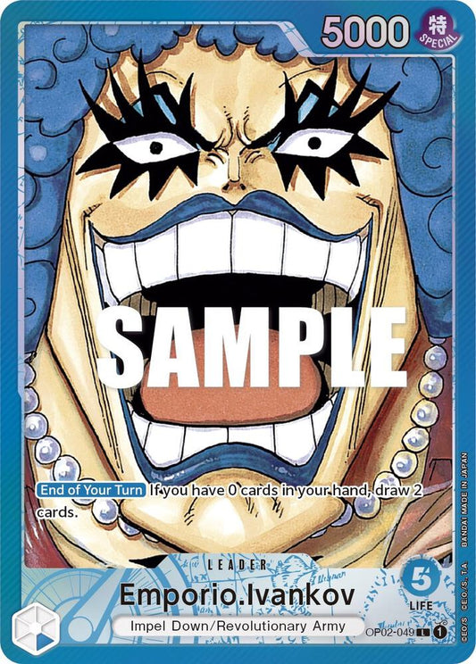 Emporio.Ivankov OP02-049 (Paramount War)  - Alternate Art Foil