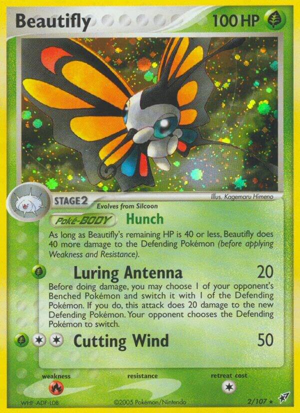 Beautifly 2/107 (Deoxys)  - Holofoil