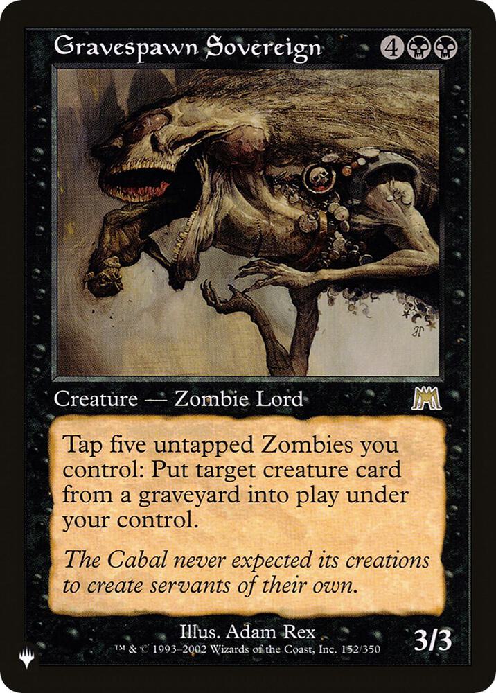 Gravespawn Sovereign ONS-152/5075 (The List Reprints) 