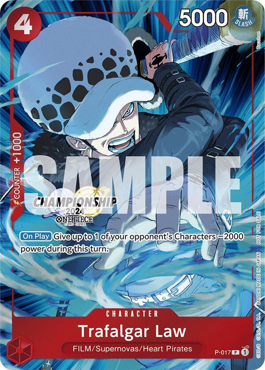 Trafalgar Law (2024 Celebration Pack) P-017 (One Piece Promotion Cards)  - Foil
