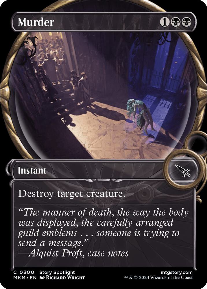 Murder 300/286 (Murders at Karlov Manor)  - Showcase Foil