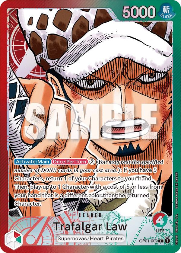 Trafalgar Law OP01-002 (Romance Dawn)  - Alternate Art Foil