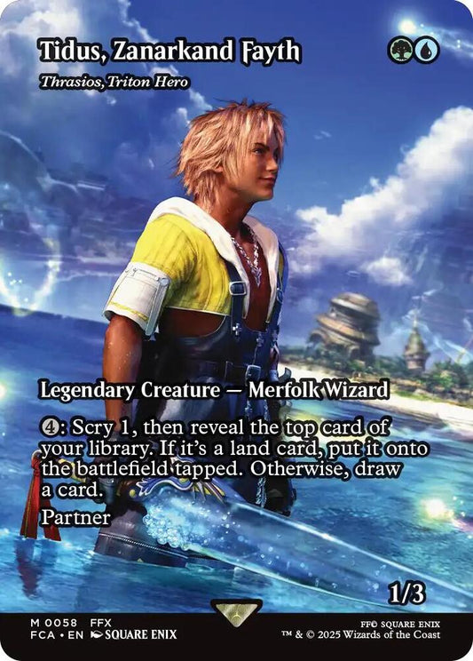 Tidus, Zanarkand Fayth - Thrasios, Triton Hero 58/64 (FINAL FANTASY: Through the Ages)  - Showcase