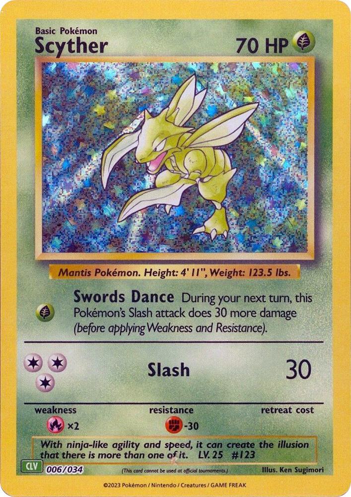 Scyther 006/034 (Trading Card Game Classic)  - Holofoil