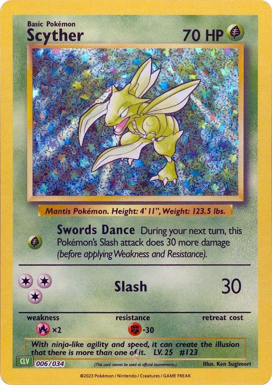Scyther 006/034 (Trading Card Game Classic)  - Holofoil