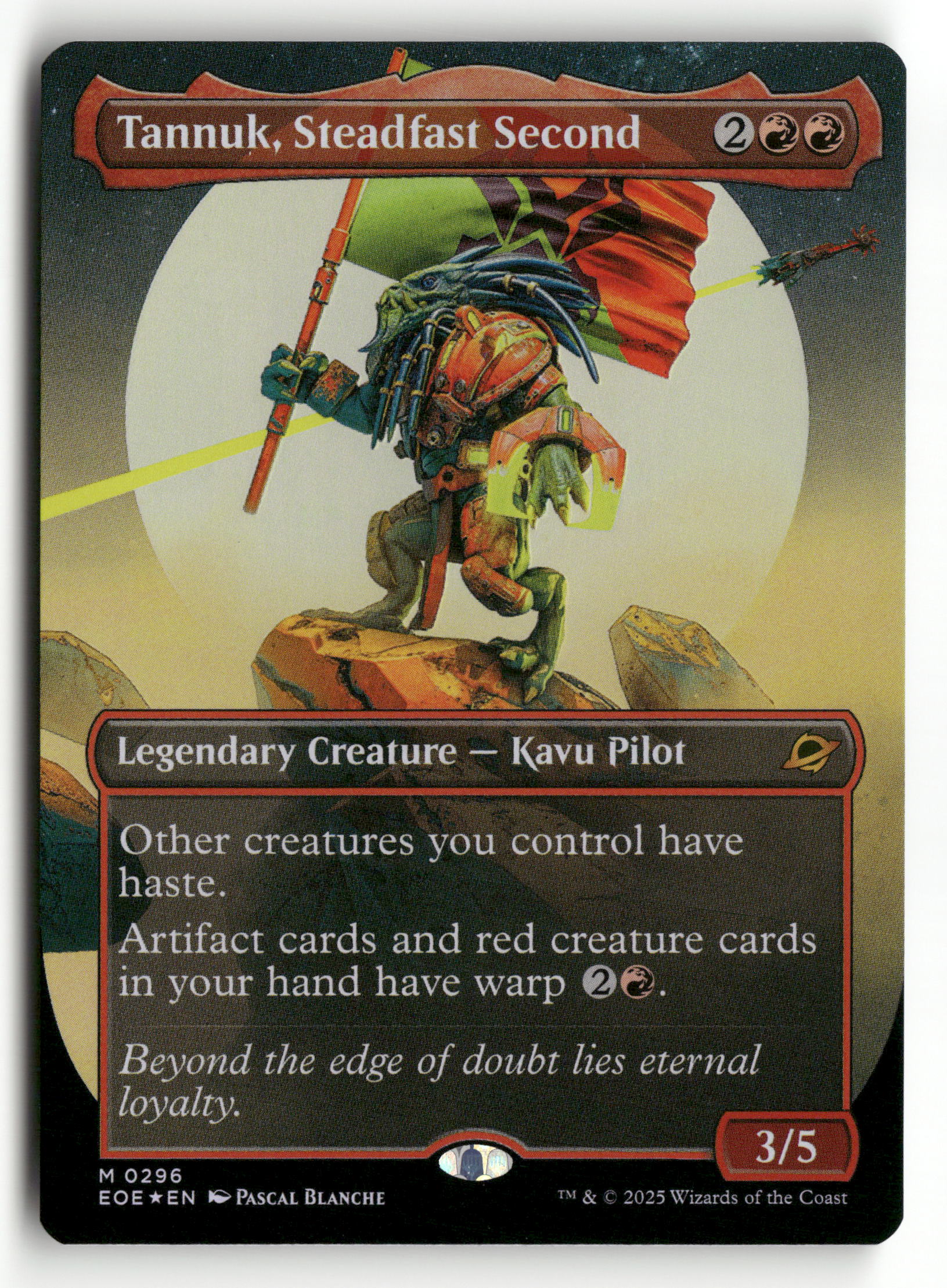 MTG Edge of Eternities 296 Tannuk, Steadfast Second (Borderless) M NM