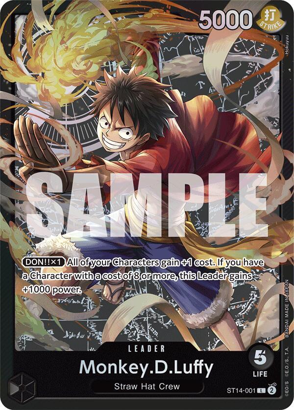 Monkey.D.Luffy ST14-001 (Starter Deck 14: 3D2Y)  - Foil