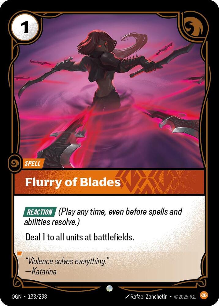 Flurry of Blades 133/298 (Origins) 