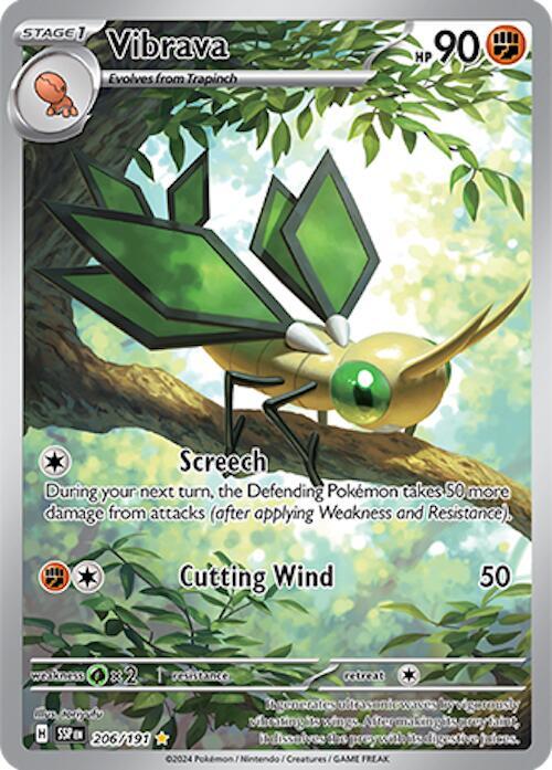 Vibrava 206 191 206/191 (SV08: Surging Sparks)  - Holofoil