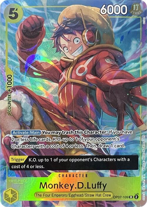 Monkey.D.Luffy (Illustration Box Vol.3) OP07-109 (One Piece Promotion Cards)  - Foil