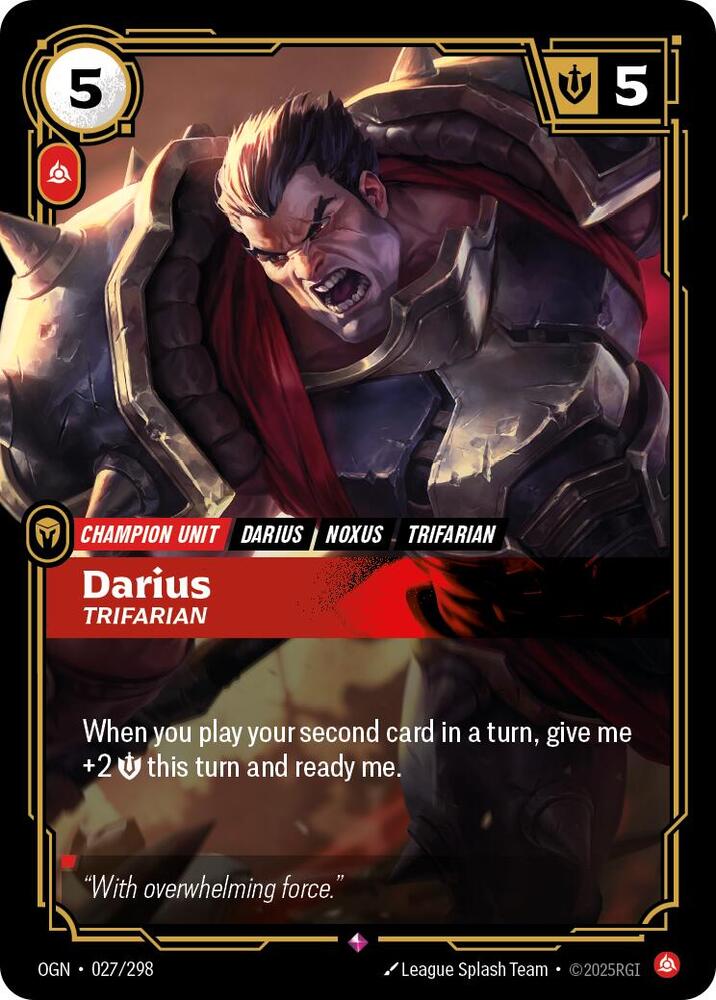 Darius - Trifarian 027/298 (Origins)  - Foil