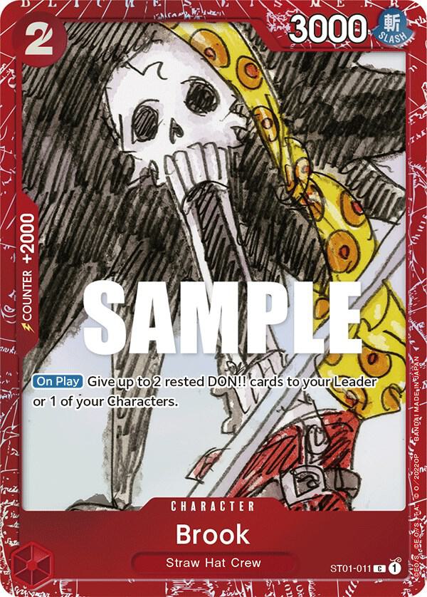 Brook (PCC Film RED) ST01-011 (One Piece Promotion Cards)  - Alternate Art Foil