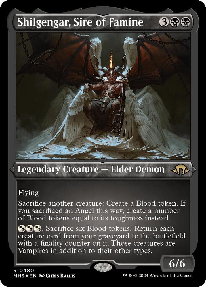 Shilgengar, Sire of Famine 480 (Modern Horizons 3)  - Etched Foil