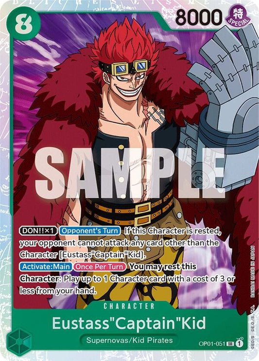 Eustass"Captain"Kid OP01-051 (Romance Dawn)  - Foil