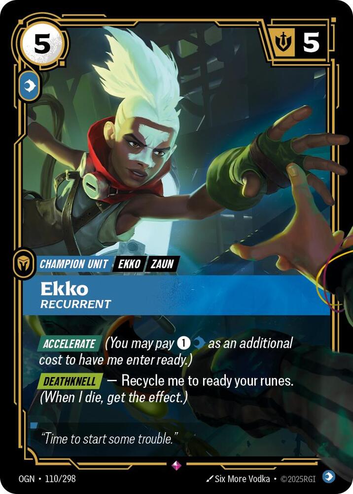 Ekko - Recurrent 110/298 (Origins)  - Foil