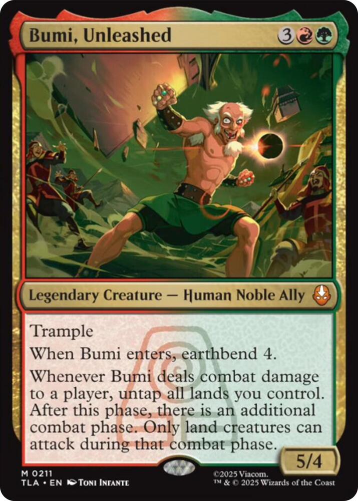 Bumi, Unleashed 211 (Avatar: The Last Airbender)  - Foil