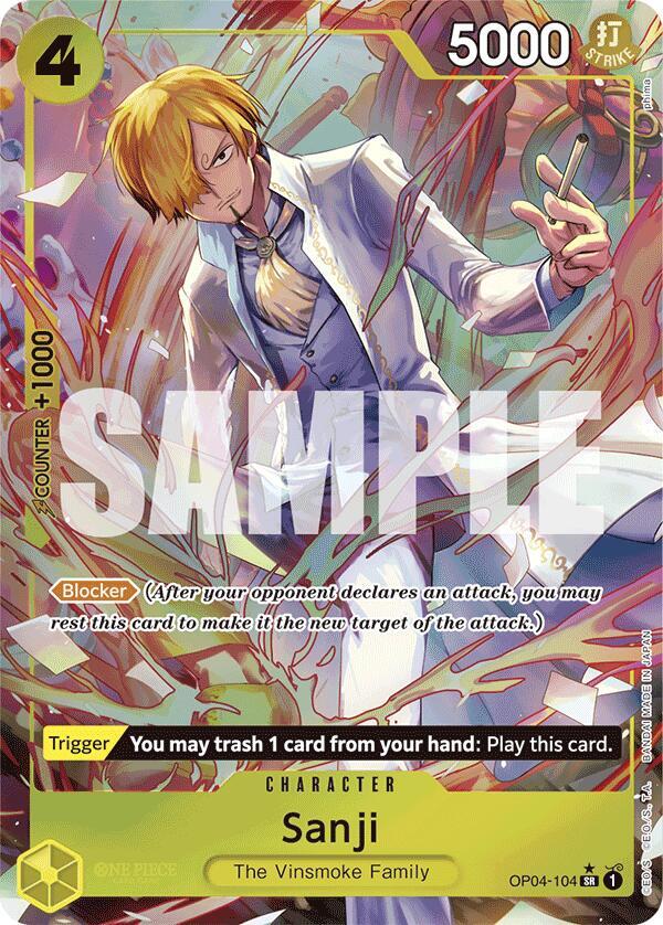 Sanji OP04-104 (Premium Booster -The Best-)  - Alternate Art Foil
