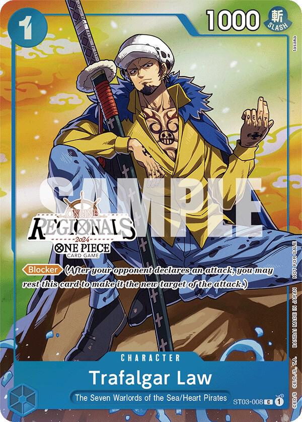 Trafalgar Law (Online Regional 2024 Vol.2 Participant) ST03-008 (One Piece Promotion Cards)  - Foil