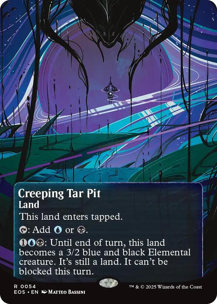 Creeping Tar Pit 54 (Edge of Eternities: Stellar Sights)  - Borderless