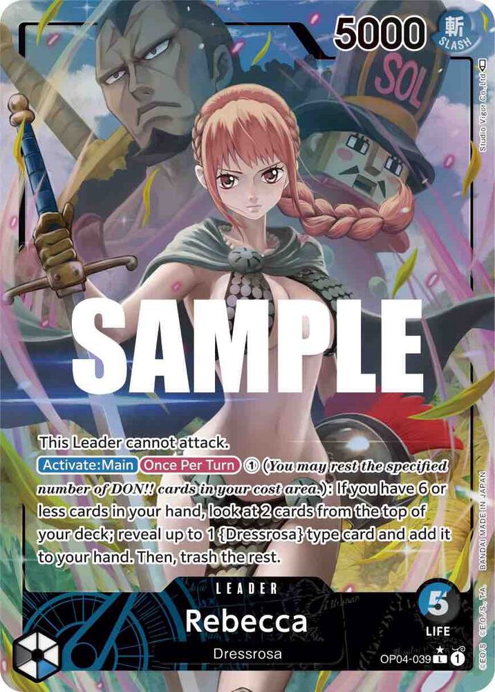 Rebecca OP04-039 (Kingdoms of Intrigue)  - Alternate Art Foil